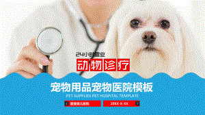 商务动物医疗宠物用品宠物医院教育图文PPT教学课件.pptx