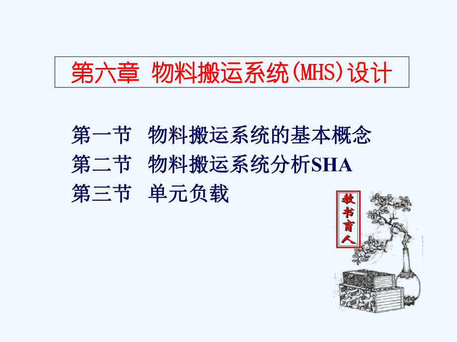 第六章--物料搬运系统(MHS)设计课件.ppt_第1页