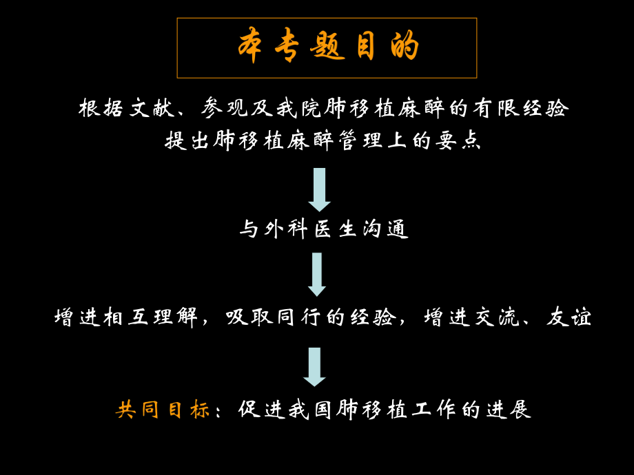 肺移植患者的麻醉处理会议课件.ppt_第1页