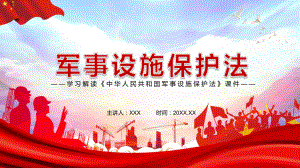 提供坚强法律保障解读2021年新修订《中华人民共和国军事设施保护法》图文PPT教学课件.pptx