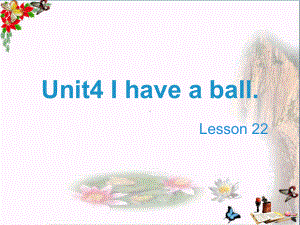 三年级英语上册Unit4Ihaveaball(Lesson22)教学PPT课件人教精通版.ppt