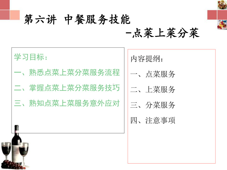 第六讲中餐服务技能-点菜上菜分菜(2-4)课件.ppt_第2页