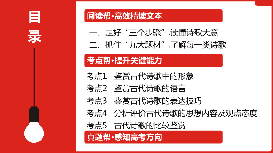 2023届老高考语文一轮复习 专题五　 古代诗歌鉴赏.pptx_第2页