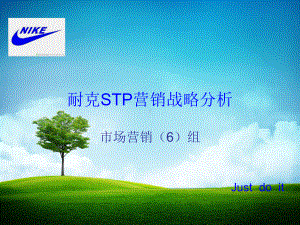 耐克STP营销战略分析课件.ppt