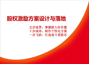 股权激励设计与落地(最新版)课件.ppt