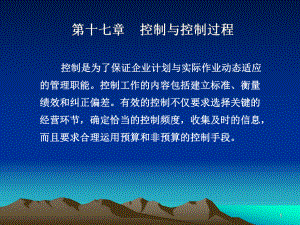 第十七章控制与控制过程课件.ppt