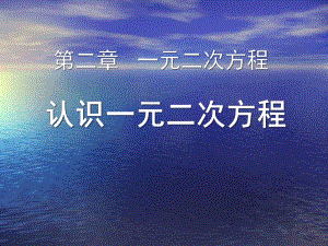 《认识一元二次方程》一元二次方程PPT优秀课件3.ppt