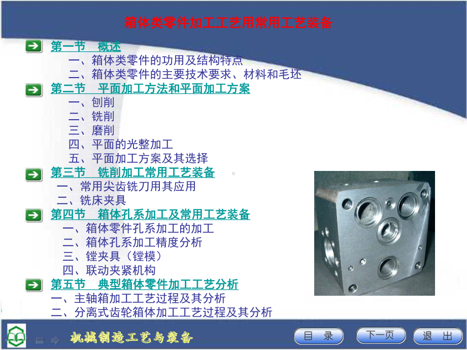 箱体类零件加工工艺及装备方案课件.ppt_第1页