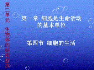 七年级上生物-细胞的生活人教版课件.ppt