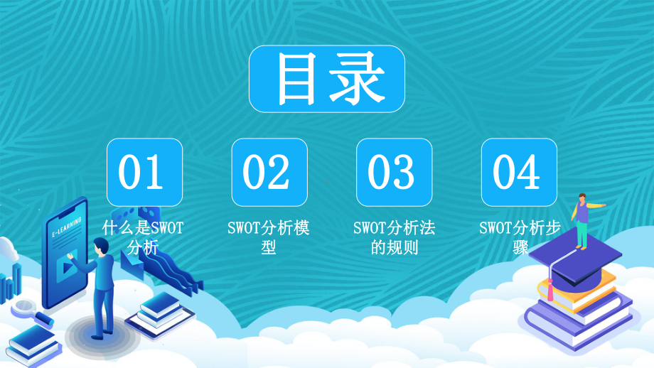 扁平化SWOT分析培训专业能力分析知识培训通用教育图文PPT教学课件.pptx_第2页