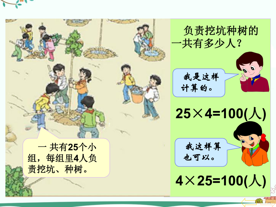 人教版小学四年级下数学乘法运算定律图文PPT教学课件.ppt_第2页