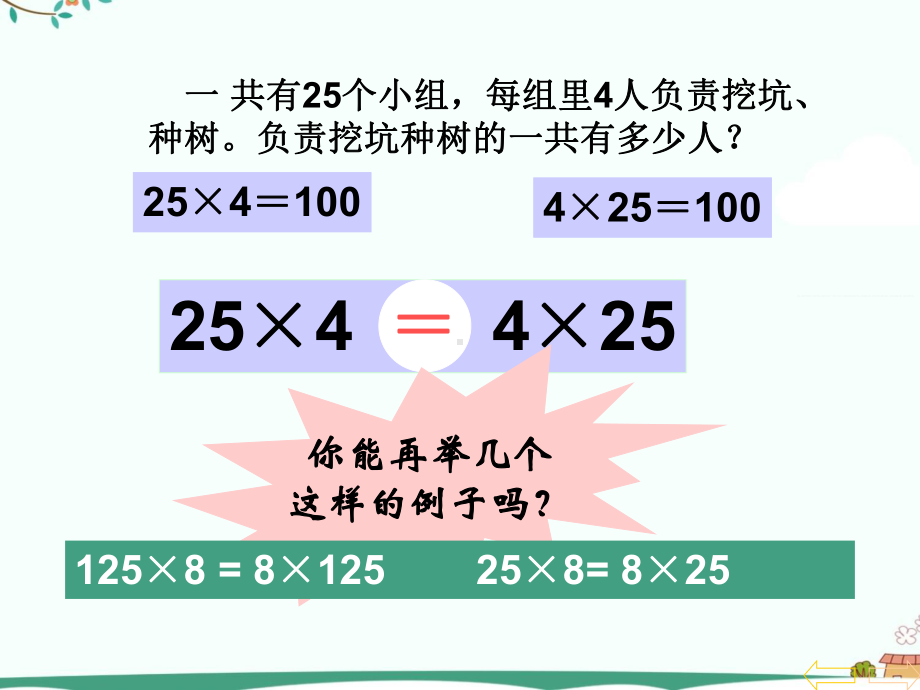 人教版小学四年级下数学乘法运算定律图文PPT教学课件.ppt_第3页