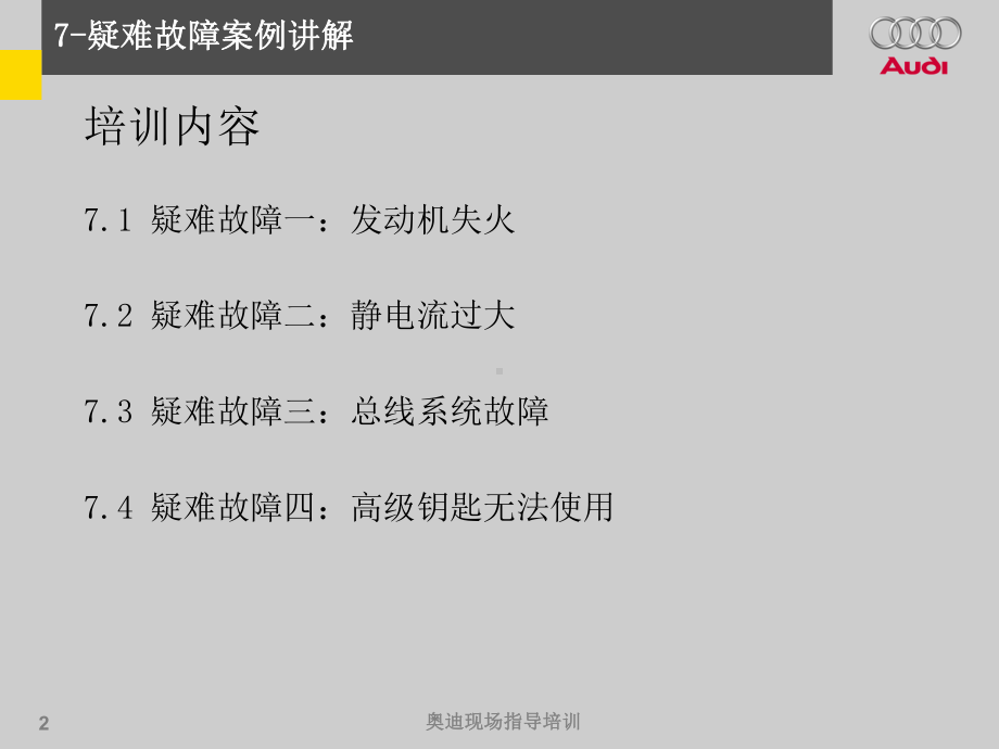 奥迪疑难故障案例讲解课件.ppt_第2页