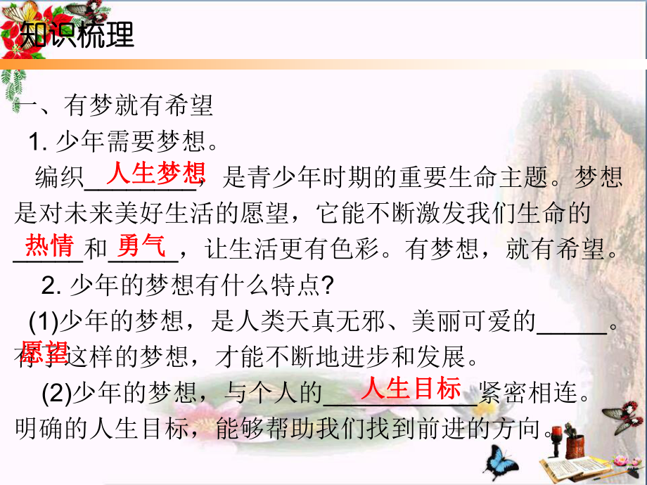 人教版七年级道德与法治上册课件：第一单元-第一课-第二课时-少年有梦(共19张PPT).ppt_第3页