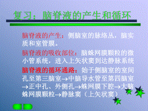 复习脑脊液的产生和循环课件.ppt