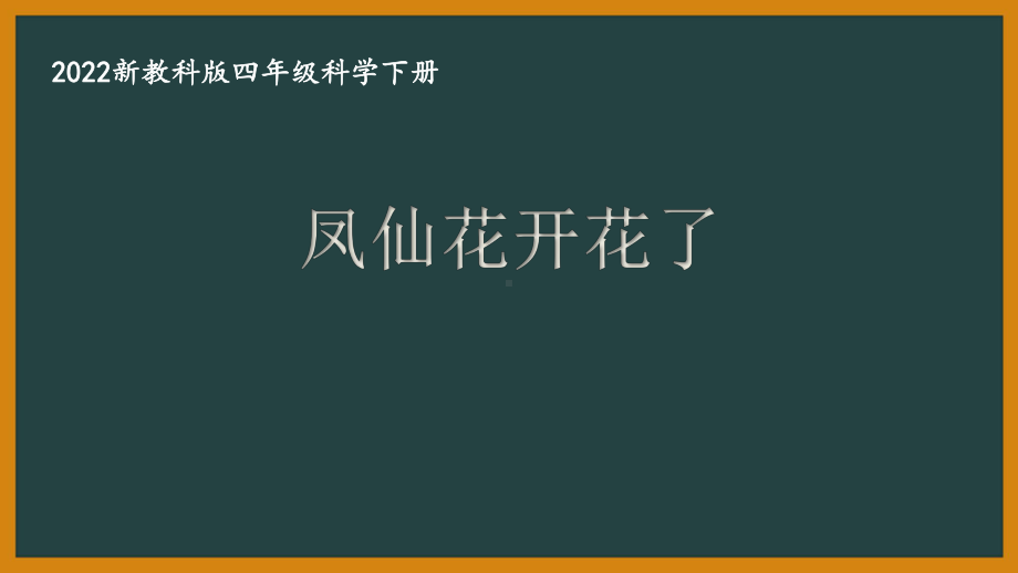 2022新教科版四年级科学下册第一单元《5凤仙花开花了》课件.pptx_第1页