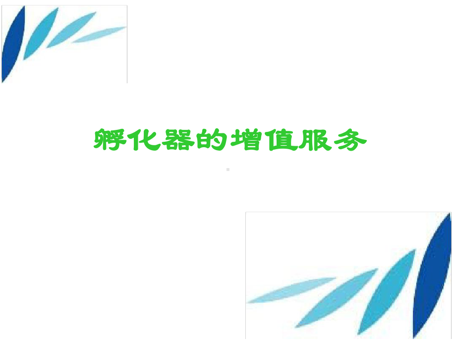 孵化器的增值服务讲解课件.ppt_第1页