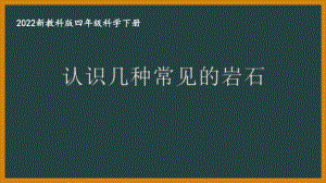 2022新教科版四年级科学下册第三单元《2各种各样的岩石》课件.pptx