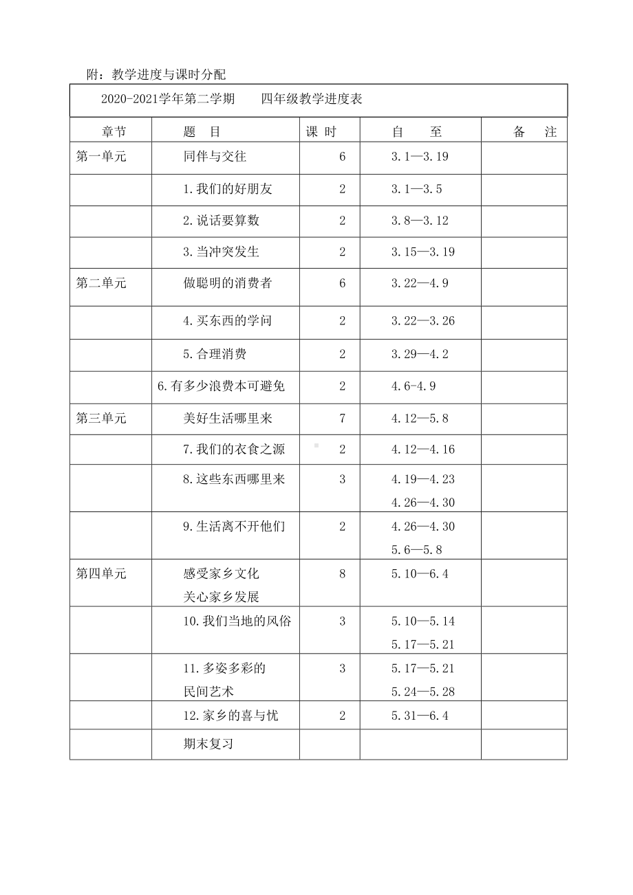 统编版四年级下册道德与法治全册精美教案教学设计.doc_第2页