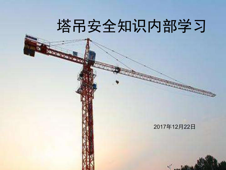 塔吊安全知识内部学习教材(DOC99页)课件.ppt_第1页