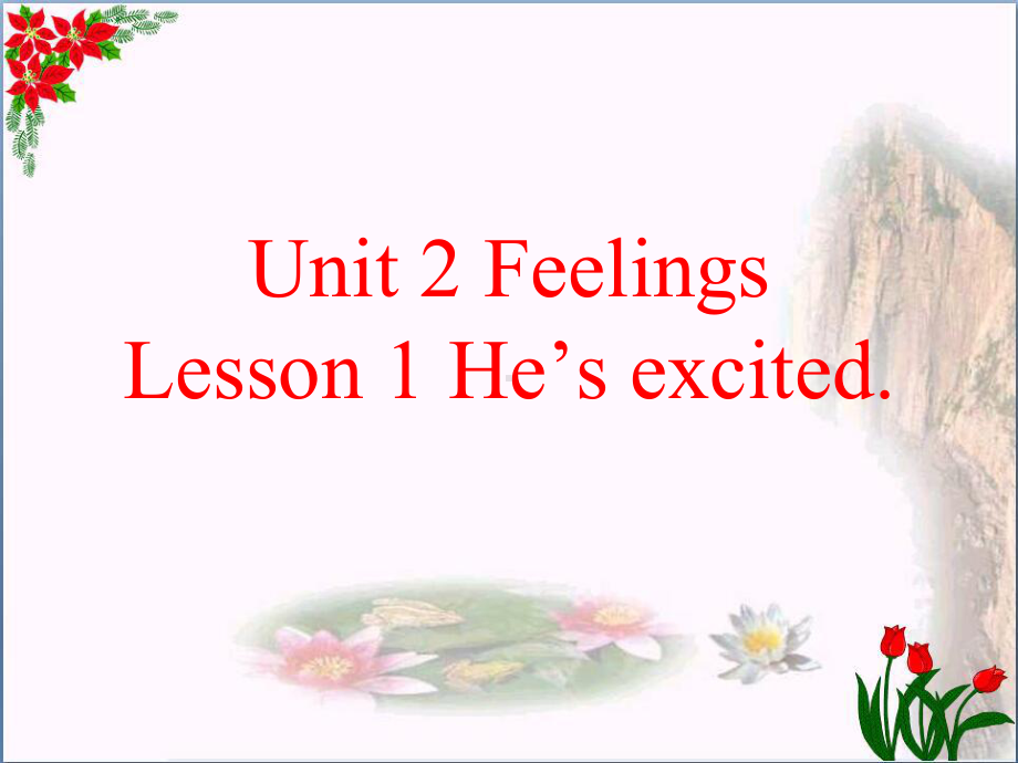 五年级英语上册-Unit-2-Lesson-1-He’s-excited课件-鲁科版.ppt_第1页