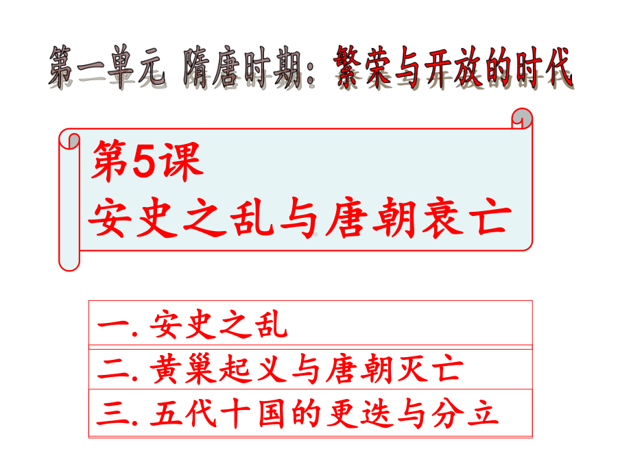 安史之乱与唐朝衰亡PPT优秀课件1-人教版.ppt_第1页