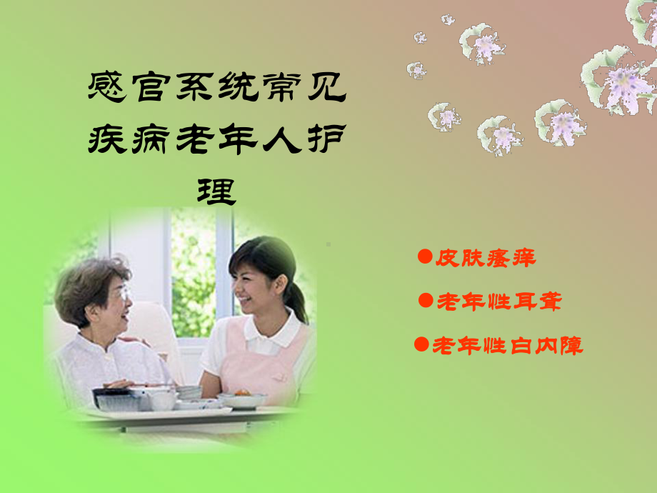 感官系统常见疾病老年人护理课件.ppt_第1页