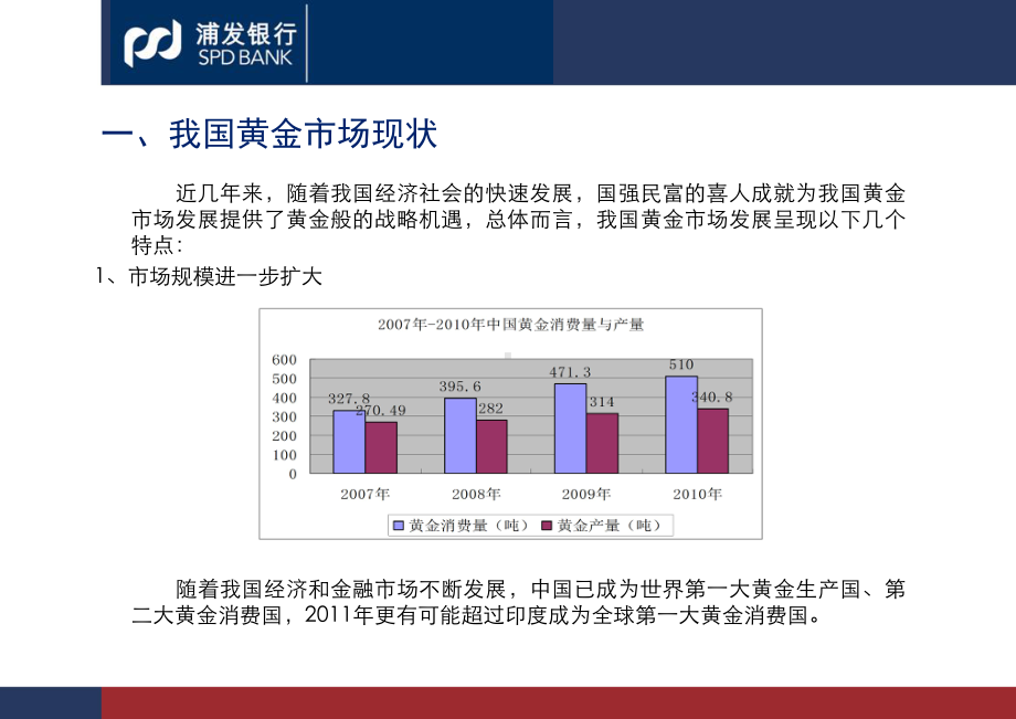 我国黄金市场现状及我行黄金业务介绍课件.ppt_第1页