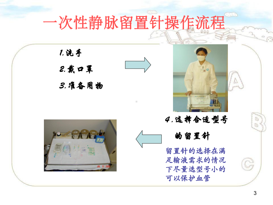 一次性静脉留置针操作流程PPT幻灯片课件.ppt_第3页