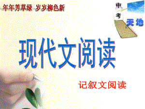 中考现代文阅读复习：记叙文阅读ppt课件.ppt