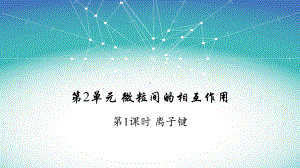 4.3.1 微粒间的相互作用离子键 ppt课件-（2019）新人教版高中化学必修第一册.ppt