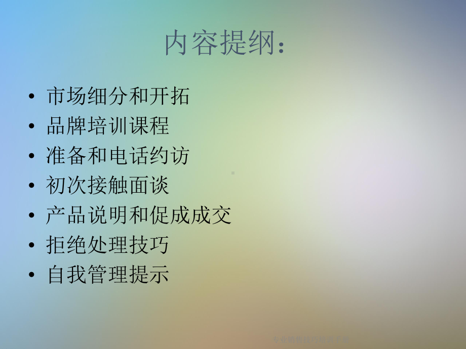 专业销售技巧培训手册课件.ppt_第2页