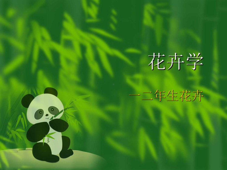 一二年生花卉PPT课件.ppt_第1页