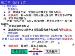 大学物理震动与波课件.pptx