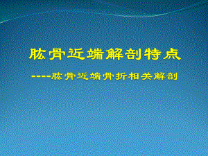 肱骨近端解剖特点课件.pptx