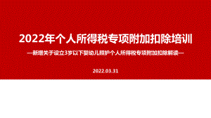 全文图解2022年个人所得税专项附加扣除主题学习PPT（培训学习ppt课件）.ppt