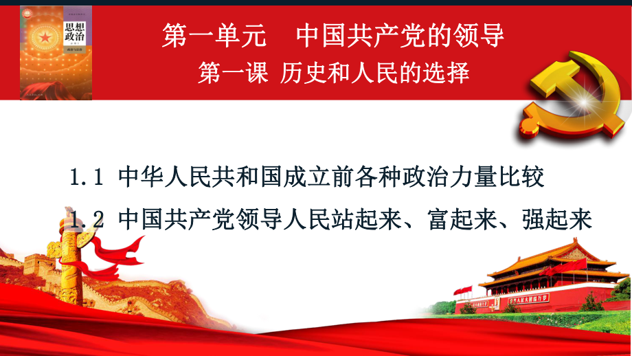 1.1+中华人民共和国成立前各种政治力量+ppt课件-（部）统编版高中政治必修三政治与法治.pptx_第2页