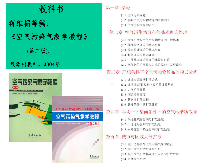 《污染气象学》课件：第一周 引言－1章.ppt_第3页