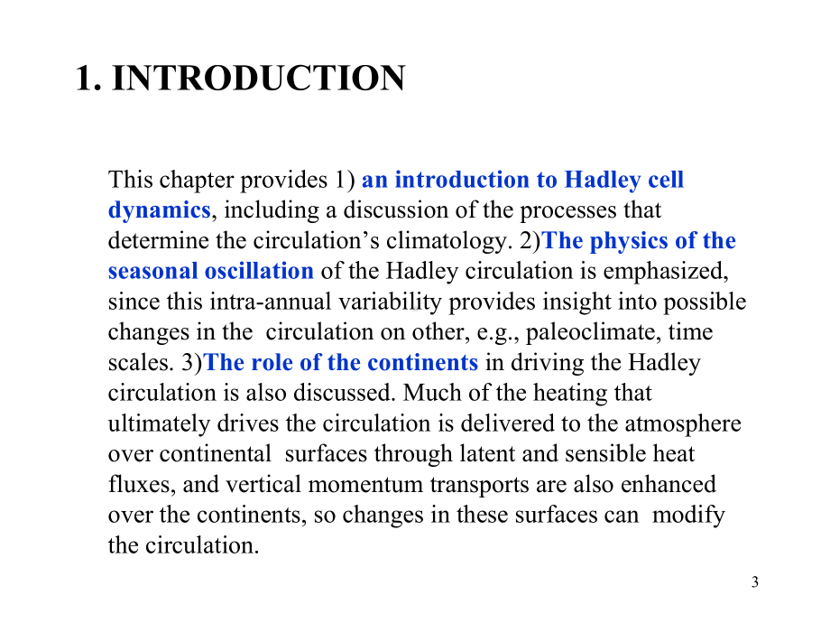 《大气环流》课件：HADLEY CIRCULATION DYNAMICS-A.ppt_第3页