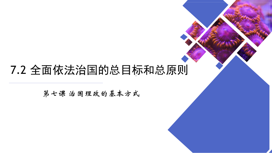 7.2+全面依法治国的总目标和原则+ppt课件-（部）统编版高中政治必修三.pptx_第1页