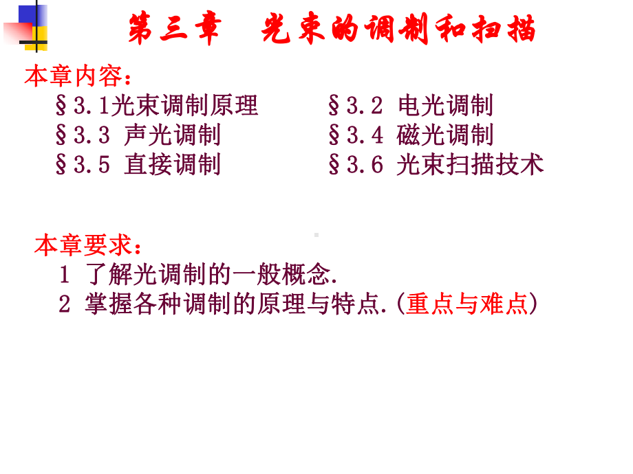 《光电子技术》课件：§3.1光束调制原理.ppt_第1页