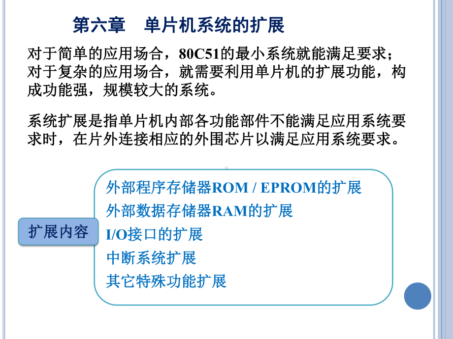 《嵌入式系统应用》课件：单片机6 第六章系统扩展.ppt_第3页