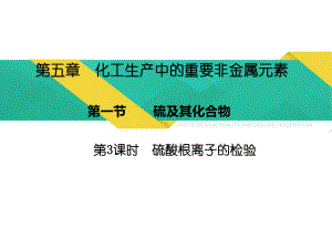 （2019）新人教版高中化学必修二5.1.3硫酸根离子的检验 ppt课件-.pptx