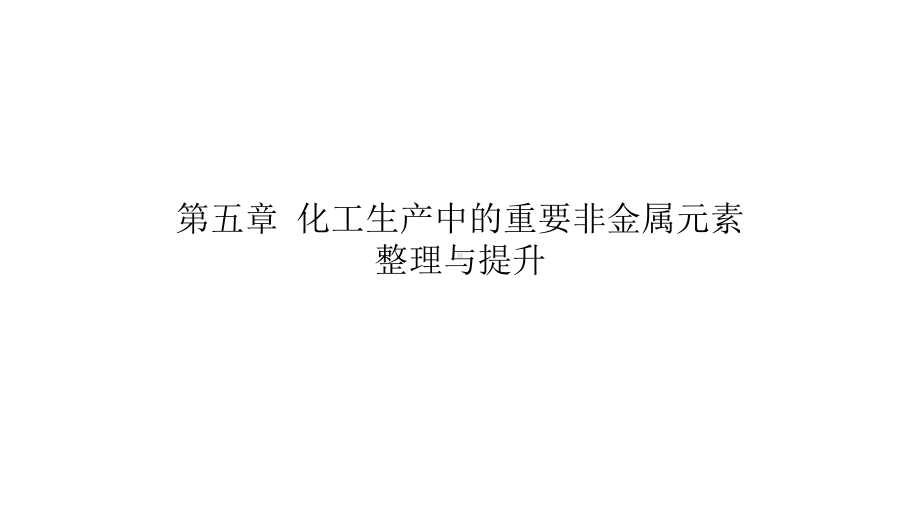 （2019）新人教版高中化学必修二第五章 整理与提升 ppt课件.pptx_第1页