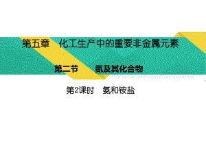 （2019）新人教版高中化学必修二5.2.2 氨和铵盐 ppt课件.pptx