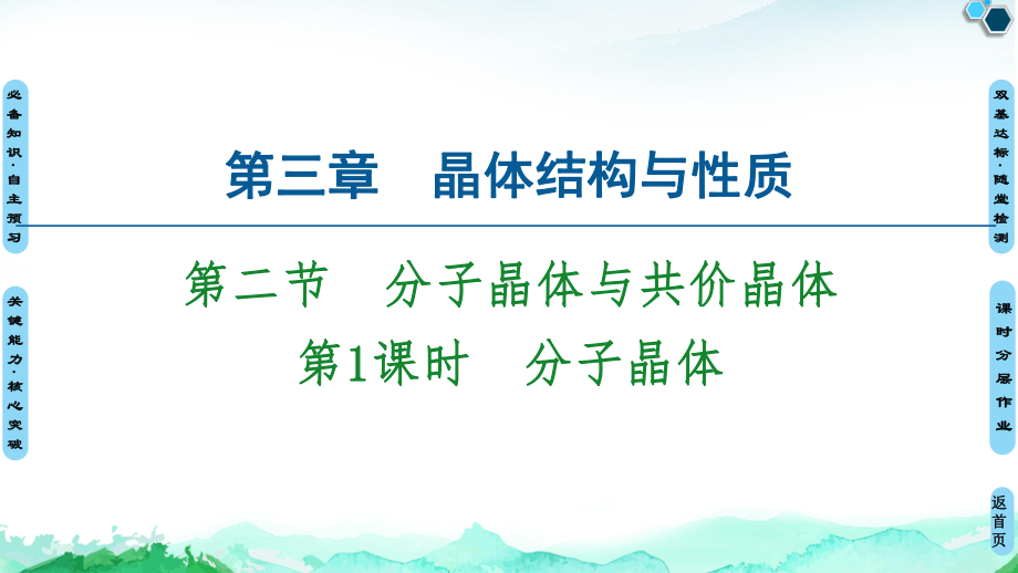 第3章　第2节　第1课时　分子晶体 ppt课件-（2019新）人教版高中化学选择性必修二.ppt_第1页