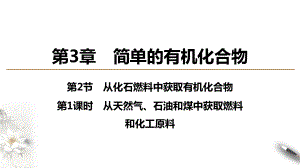 （2019新版）鲁科版高中化学必修二 3.2.1 从天然气、石油和煤中获取燃料ppt课件.ppt