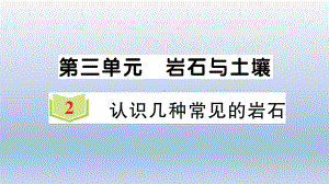 小学科学教科版四年级下册第三单元第2课《认识几种常见的岩石》作业课件2（2021新版）.ppt