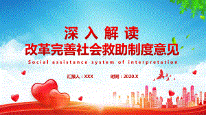 改革完善社会救助制度的意见解读PPT动态资料课件.pptx