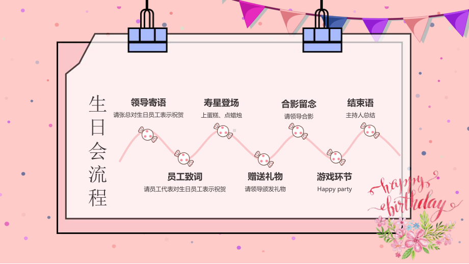 员工生日会温馨清新浪漫粉色主题PPT（内容）课件.pptx_第2页